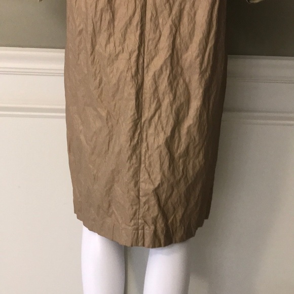 NWT ZARA Metallic Mid Length Trench Coat NWT - Picture 9 of 13